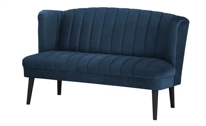 Twist Küchensofa Rina Samt Dunkelblau 156 cm