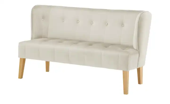Twist Küchensofa Bella Hellbeige 180 cm Samt