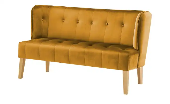 Twist Küchensofa Bella Senfgelb 180 cm Samt