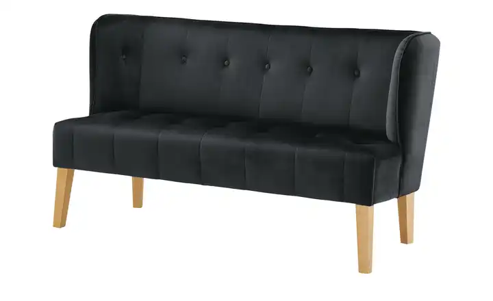 Twist Küchensofa Bella Schwarz 180 cm Samt