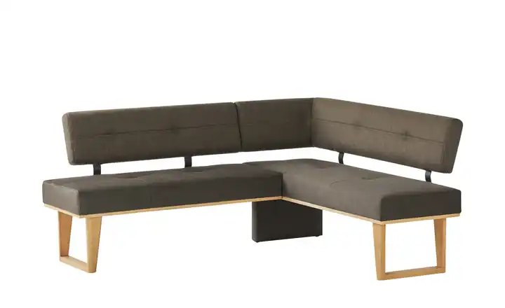 Woodford Eckbank  massiv Scala Braun ca. 192 x 167 cm