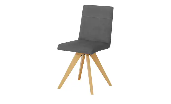Woodford Esszimmerstuhl mit Massivholzgestell Scala Anthrazit Eiche