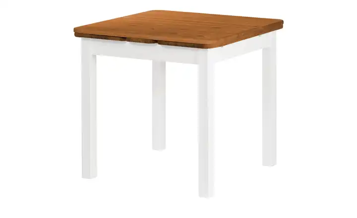 maison bleue Esstisch Carina 77 cm Braun, Weiß
