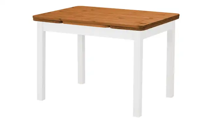 maison bleue Esstisch Carina 104 cm Braun, Weiß