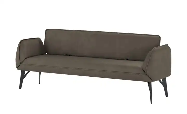 Funktionsbank  Leder Braun 218 cm