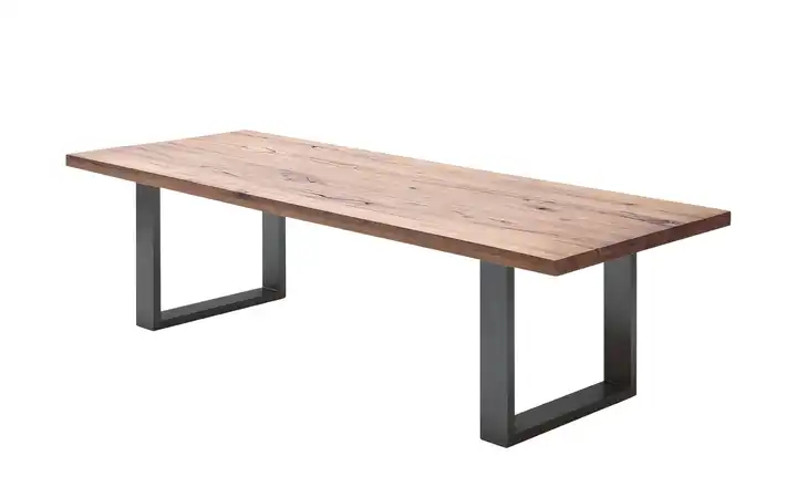 Woodford Kufentisch Lavello Eiche Bassano Anthrazit, lackiert 180 cm