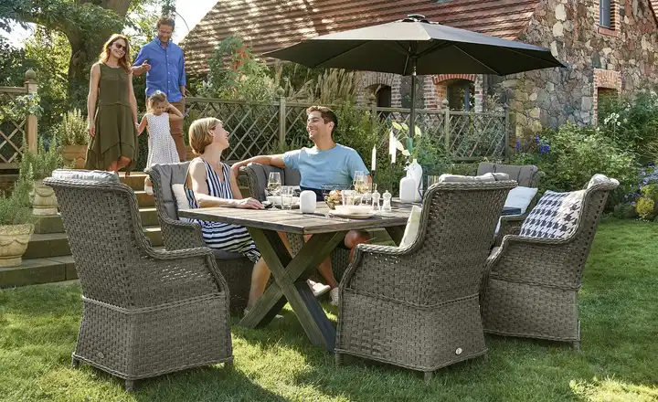  Garten-Sitzgruppe, 7-teilig  