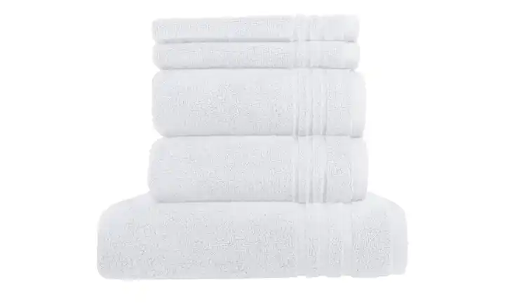  Handtuch-Set Weiß, 5-teilig  Soft Cotton