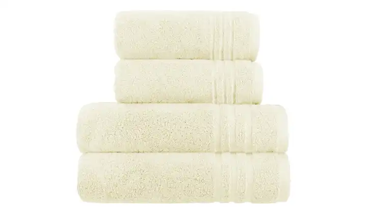  Handtuch-Set Creme, 4-teilig  Soft Cotton