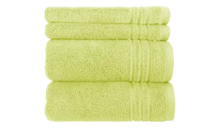  Handtuch-Set Grün, 4-teilig  Soft Cotton