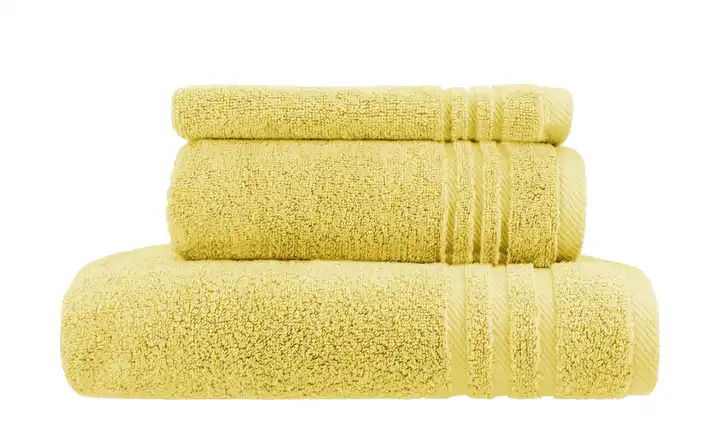  Handtuch-Set Gelb, 3-teilig  Soft Cotton