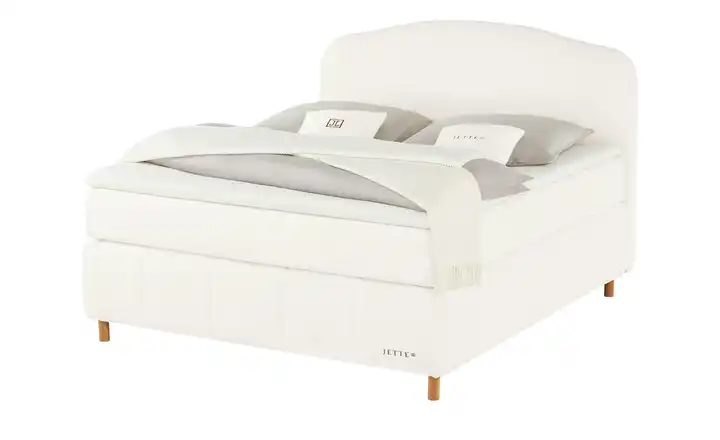 Jette Home Boxspringbett Jette Cloud Creme 200 cm H3 & H5 Kaltschaumkern