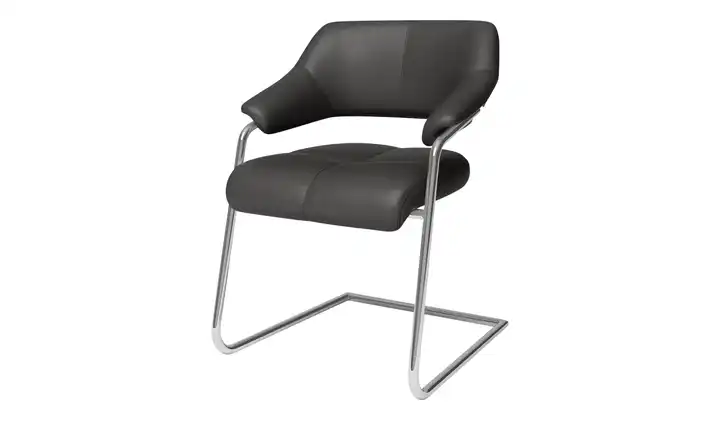 JOOP! Leder-Schwingstuhl Loft Dunkelbraun