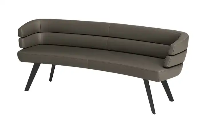 JOOP! Sitzbank  Leder Curves Schlamm