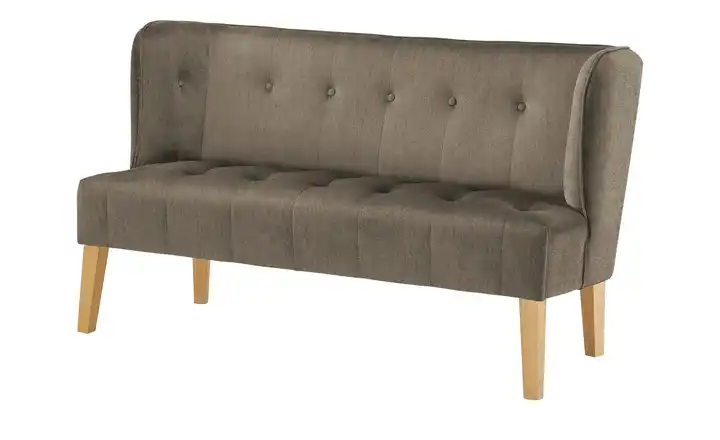 Twist Küchensofa Bella Braun 180 cm Samt, pflegeleicht