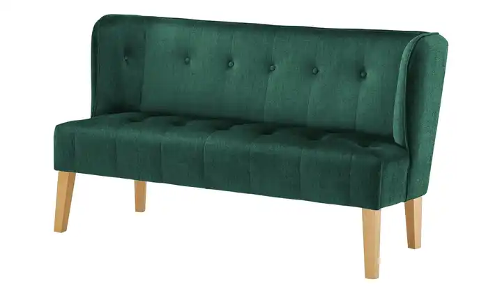 Twist Küchensofa Bella Dunkelgrün 180 cm Samt, pflegeleicht
