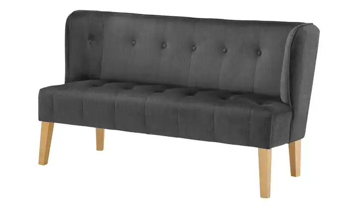 Twist Küchensofa Bella Anthrazit 180 cm Samt, pflegeleicht