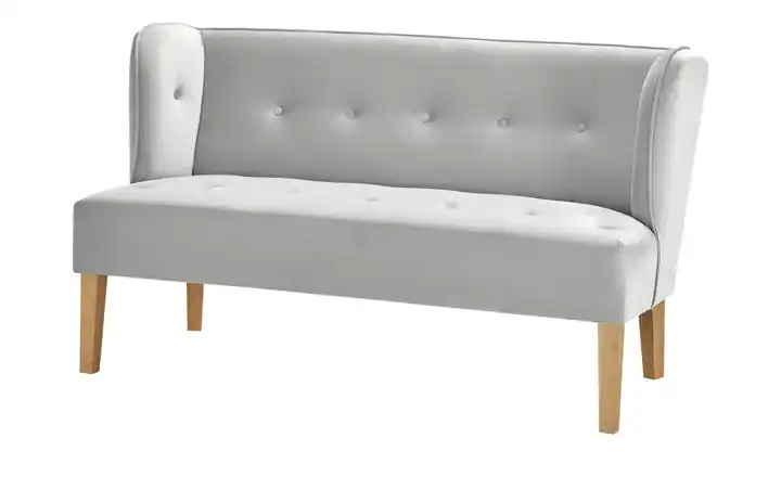 Twist Küchensofa Astonia Hellgrau Samt 180 cm