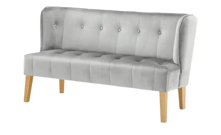 Twist Küchensofa Bella Hellgrau 180 cm Samt