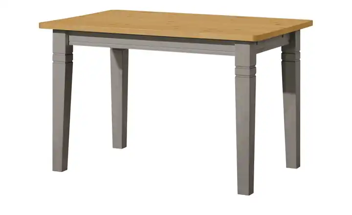 maison bleue Esstisch massiv Florian Hellbraun, Grau 120 cm