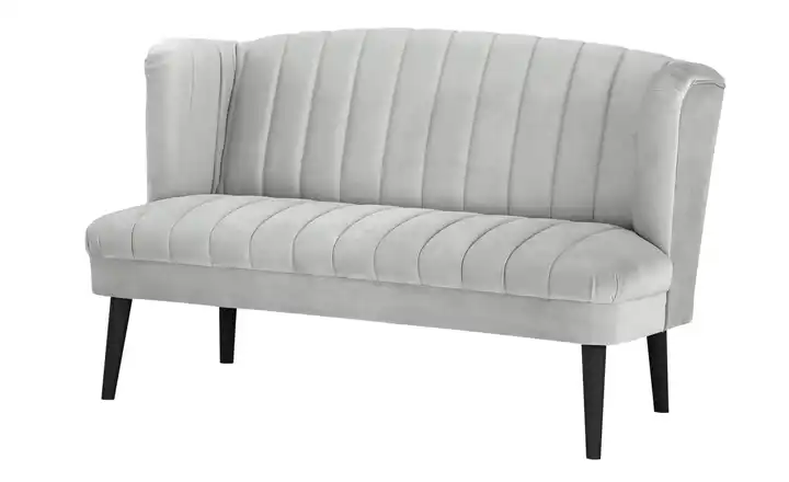 Twist Küchensofa Rina Samt Hellgrau 156 cm