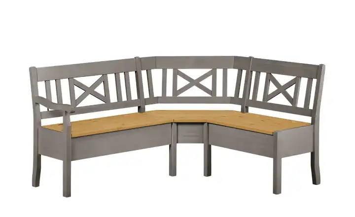 maison bleue Truheneckbank  massiv Florian Grau, Hellbraun ca. 214 x 171 cm