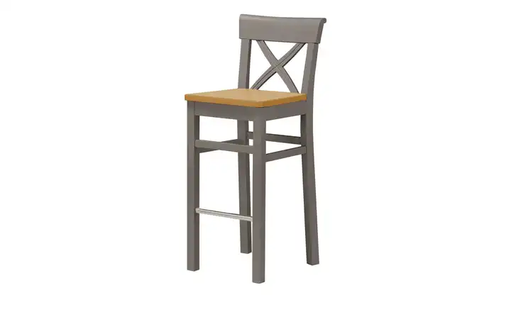 maison bleue Barstuhl Florian Grau, Hellbraun 74,5 cm