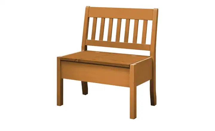 maison bleue Sitzbank mit Stauraum  massiv Bendix Braun 82,7 cm ohne