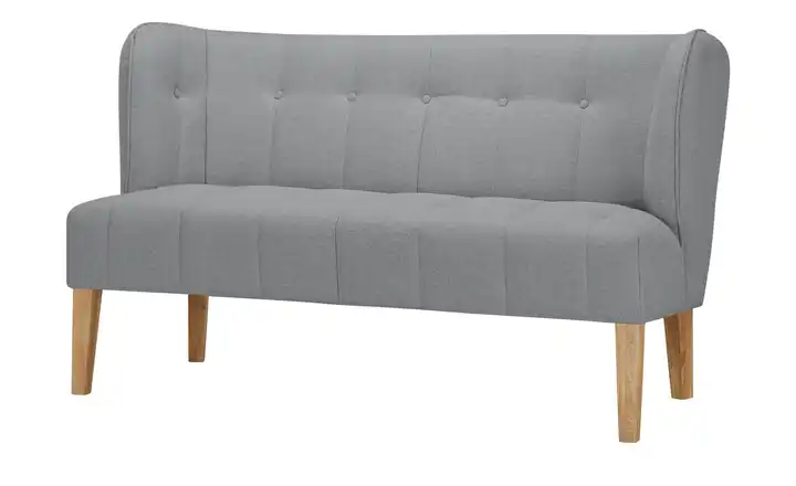Twist Küchensofa Bella Hellgrau 158 cm Webstoff meliert