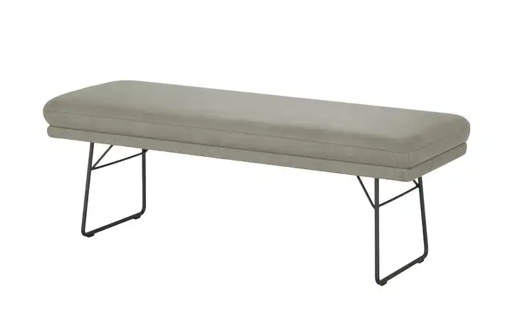 Hockerbank Hellgrau 118 cm