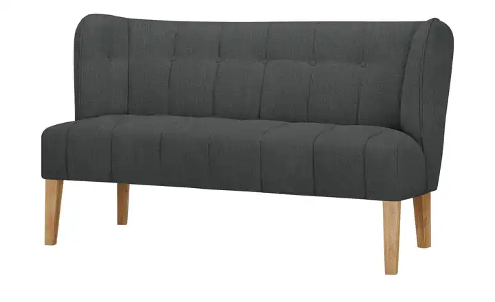 Twist Refresh Küchensofa Bella Schwarz 180 cm Webstoff fein
