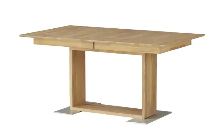 Woodford Säulentisch  ausziehbar Mila Eiche bianco, geölt 130 cm