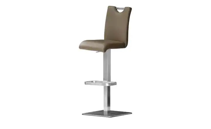 Barhocker Cappuccino Gestell eckig Kunstleder