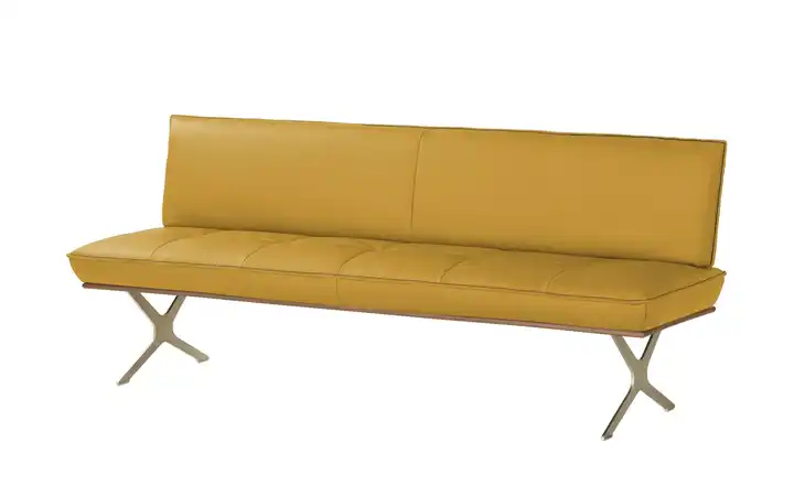 KOINOR Sitzbank  Leder Dining System 1 Gelb 174 cm