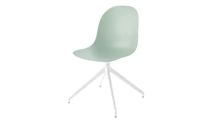 Connubia Schalenstuhl Academy Mintgrün Weiß, matt 360 Grad drehbar