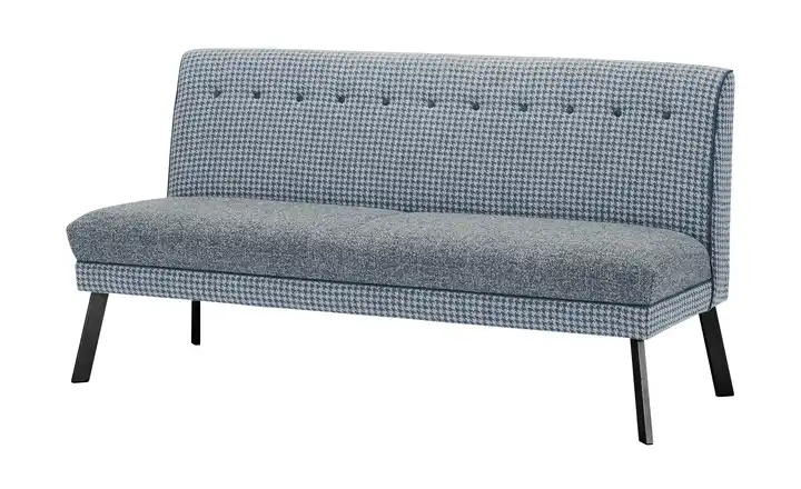 Barnickel Küchensofa Tabea Hellblau 126 cm Schwarz