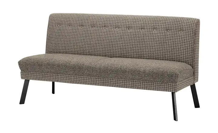 Barnickel Küchensofa Tabea Hellbraun 126 cm Schwarz