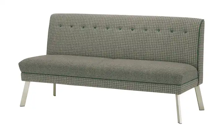 Barnickel Küchensofa Tabea Grün 151 cm edelstahlfarben