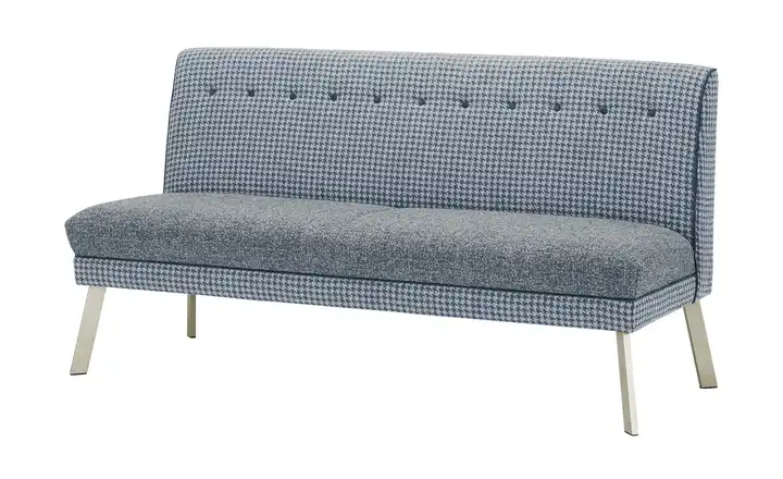 Barnickel Küchensofa Tabea Hellblau 151 cm edelstahlfarben