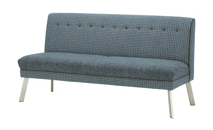Barnickel Küchensofa Tabea Blau 151 cm edelstahlfarben