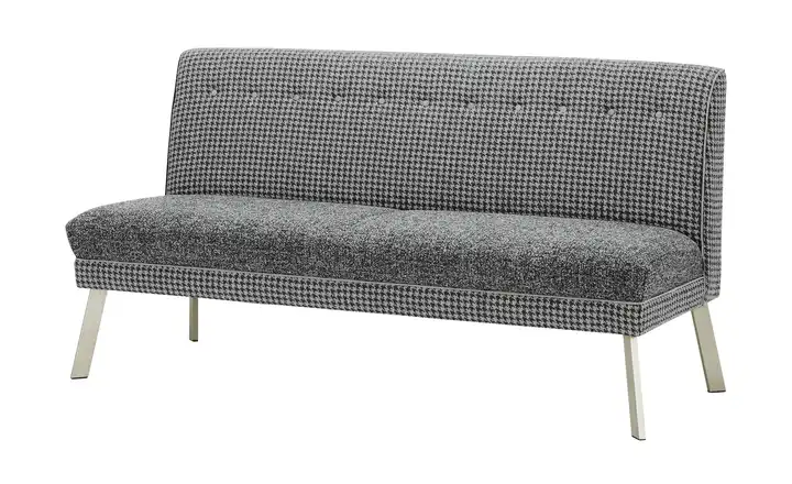 Barnickel Küchensofa Tabea Grau 151 cm edelstahlfarben
