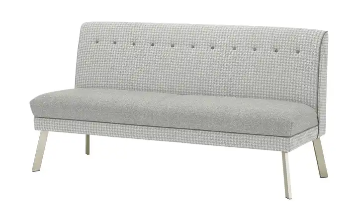 Barnickel Küchensofa Tabea Hellgrau 151 cm edelstahlfarben