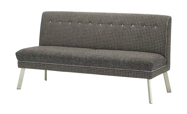 Barnickel Küchensofa Tabea Braun 151 cm edelstahlfarben
