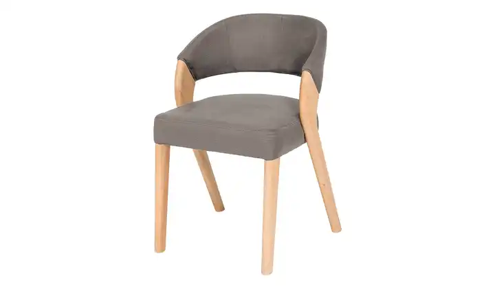 Woodford Esszimmerstuhl mit Design Gestell Marion Taupe
