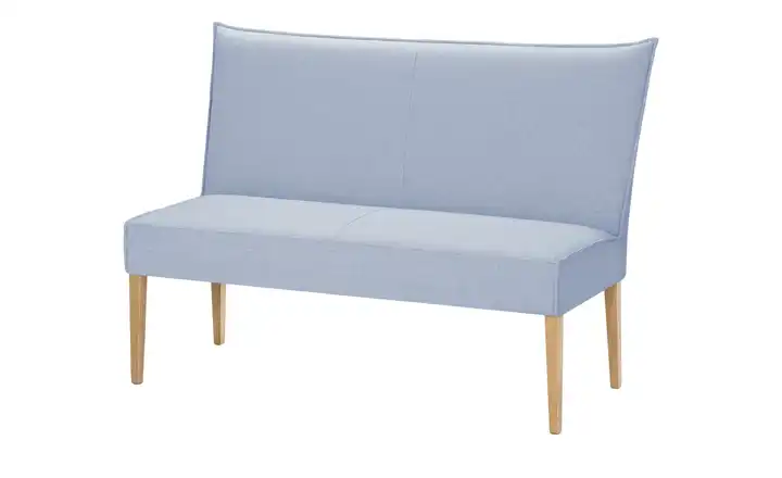 Woodford Polsterbank mit hoher Rückenlehne Gerda Hellblau Eiche, lackiert 143 cm