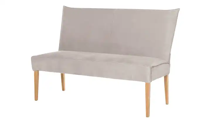 Woodford Polsterbank mit hoher Lehne Gerda Hellgrau 143 cm