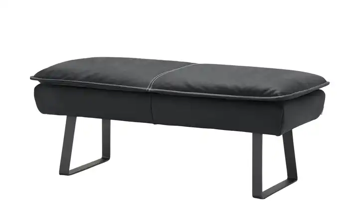 KOINOR Hockerbank  Leder Alino Dunkelgrau 150 cm