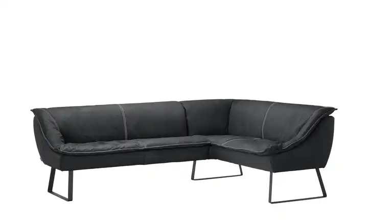 KOINOR Eckbank  Leder Alino Dunkelgrau ca. 243x192 cm