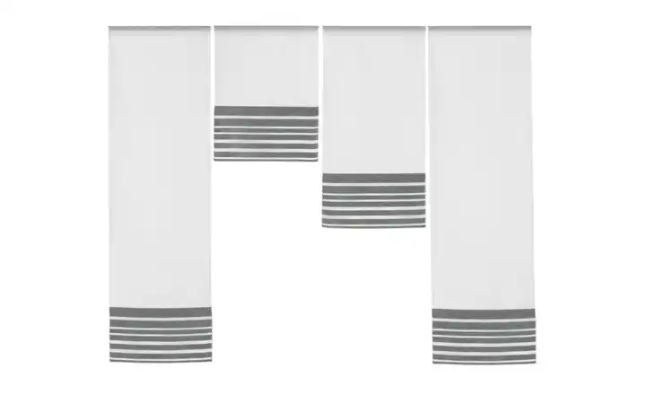  4er-Set Miniflächen Vorhang 