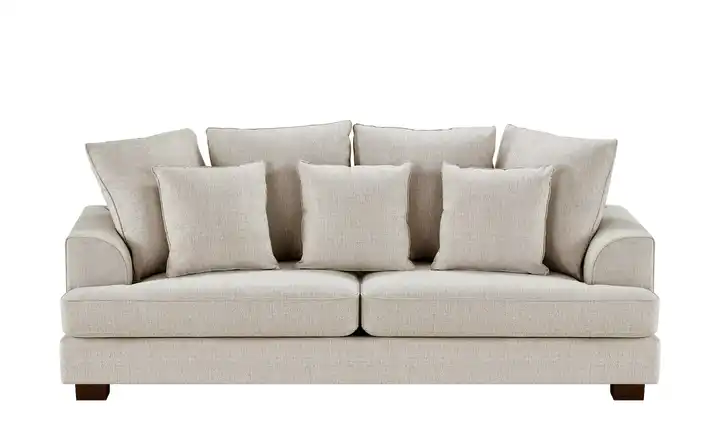 SOHO Sofa Franka Beige 3 Flachgewebe
